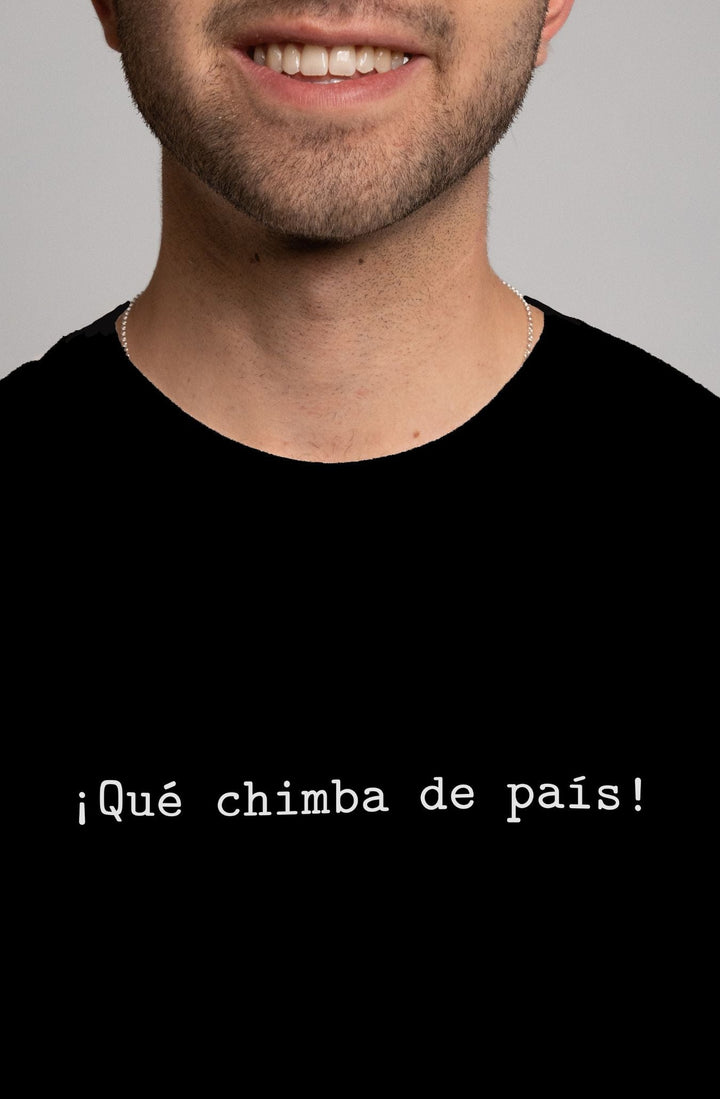 Camiseta Colombia Estampada Negra