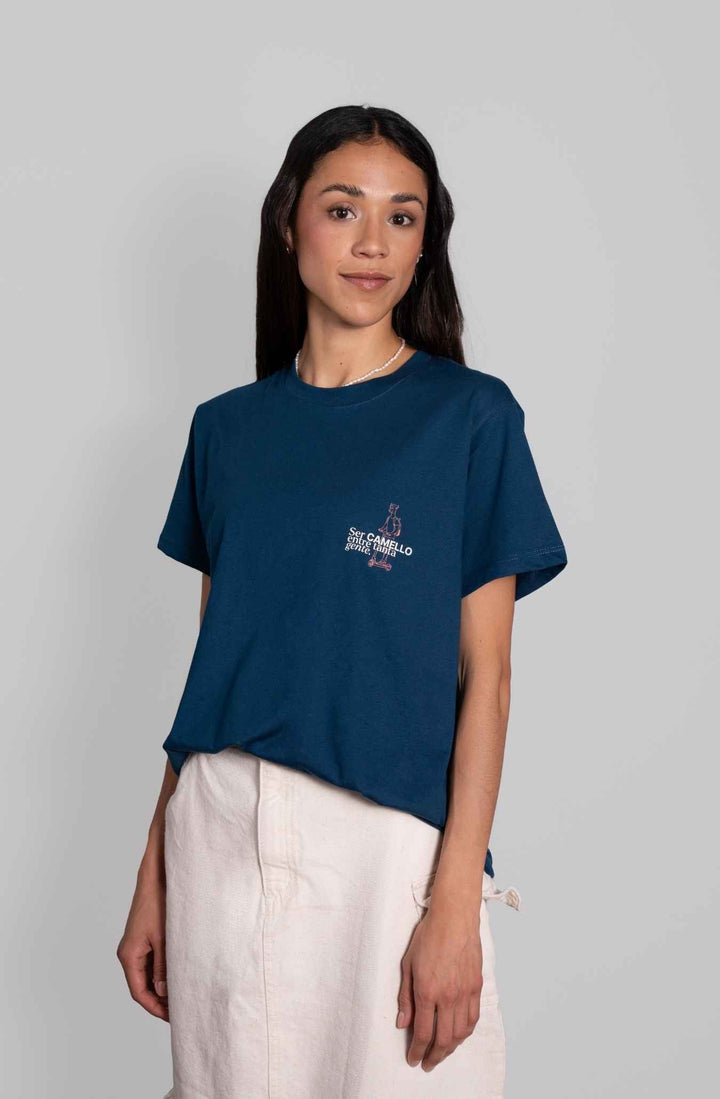 Camiseta Unisex Azul Petróleo Sostenible