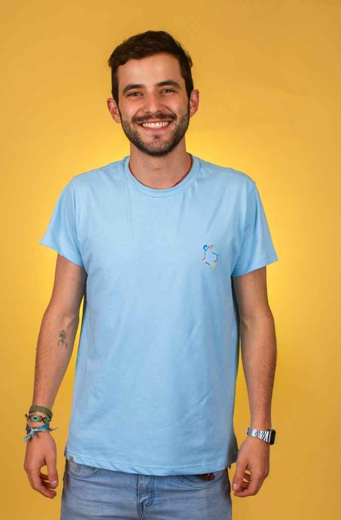 Camiseta Unisex Colombia Azul Claro